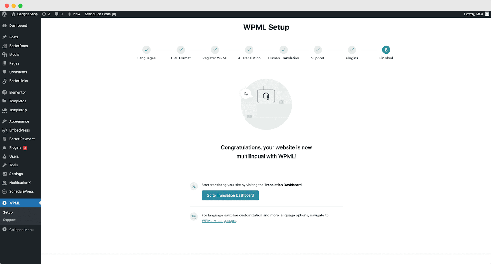 How to Translate Essential Blocks for Gutenberg Pages with WPML 8 How to Configure WPML Plugin Settings